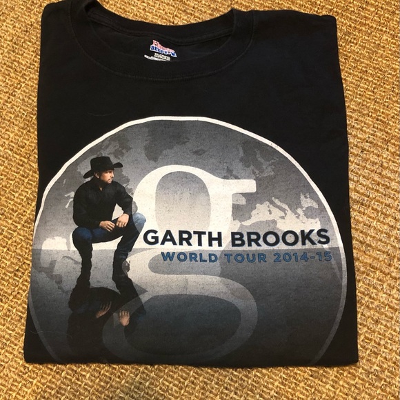 Garth Brooks World Tour 2014-2015 Concert Tee by Hanes in Size XL - Picture 2 of 5